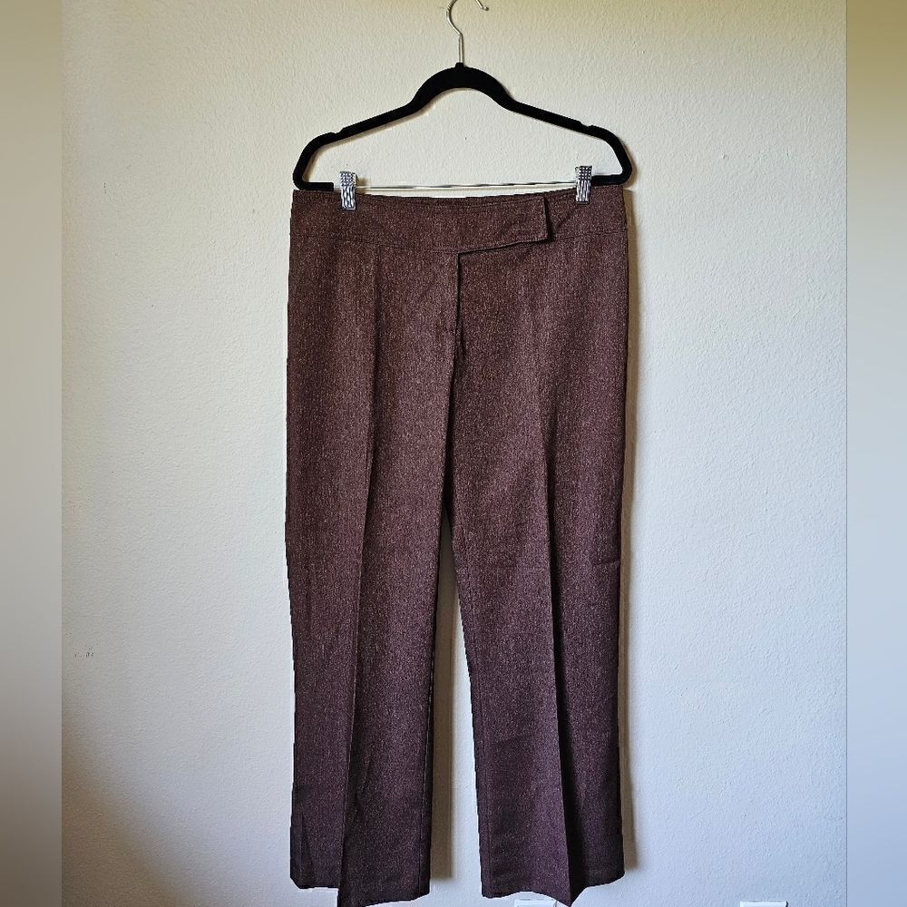 Vintage Y2K La Belle Brown And Gold Sparkle Pants Size 13